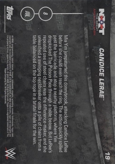Candice Lerae DEF. MIA YIM in a Street Fight trading card PW Catalog