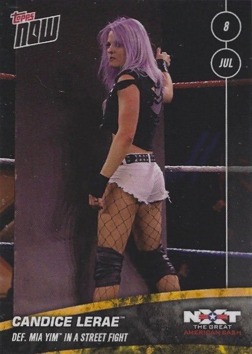 Candice Lerae DEF. MIA YIM in a Street Fight trading card PW Catalog