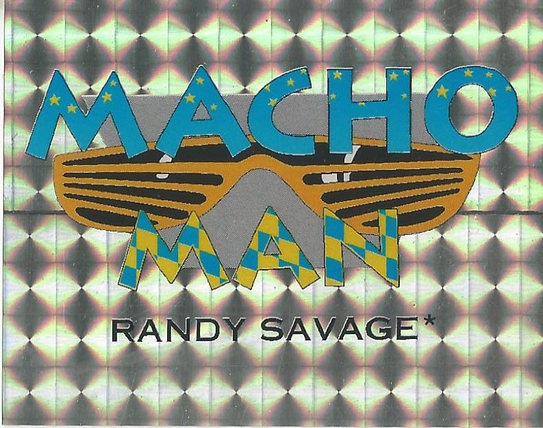 WWF Merlin Stickers 1991 Macho Man Randy Savage Foil #185