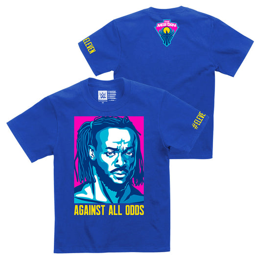 Kofi Kingston "Against All Odds" Youth Authentic T-Shirt T-Shirt PW Catalog
