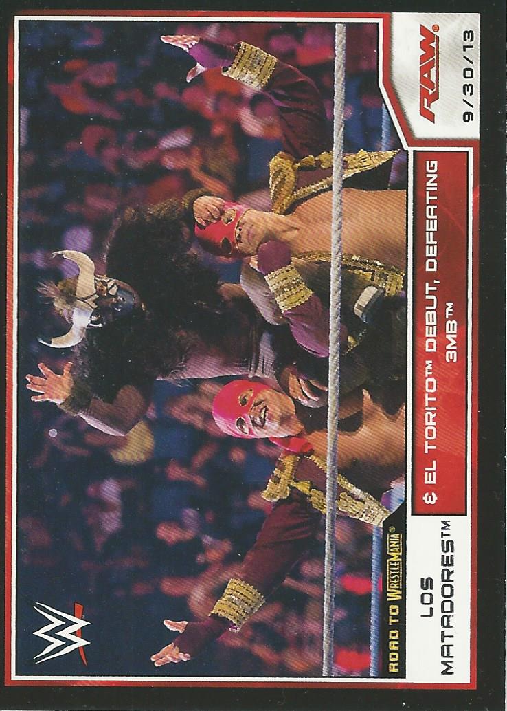 WWE Topps Road to Wrestlemania 2014 Los Matadores #46