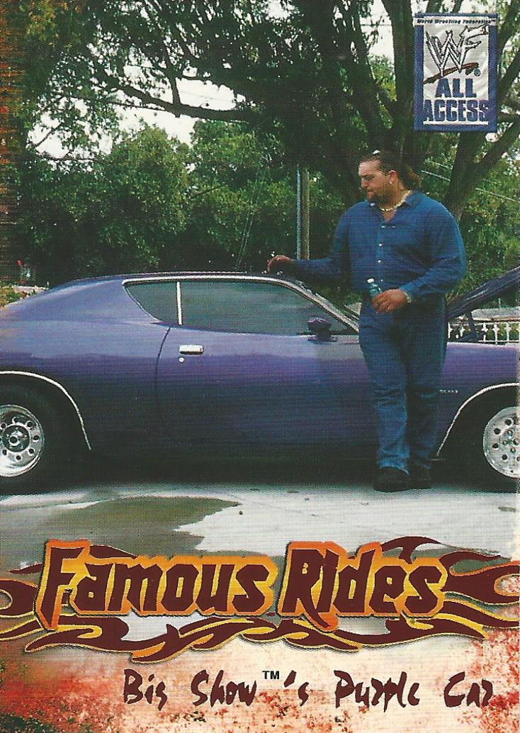 WWF Fleer All Access 2002 Famous Rides FR 7 of 12 trading card PW Catalog