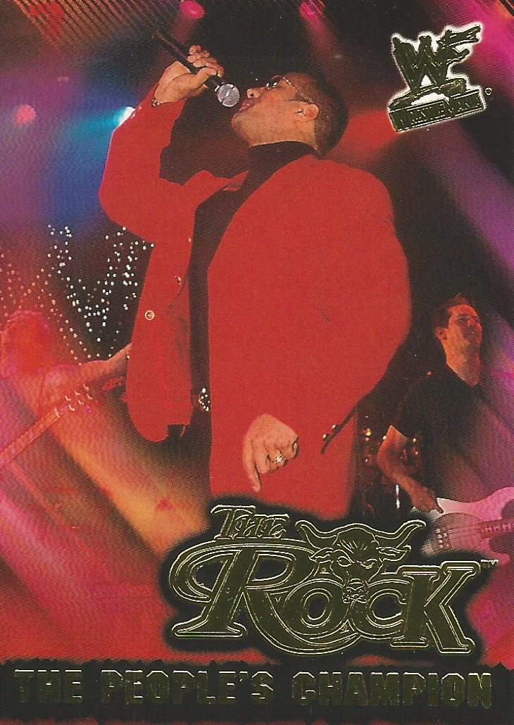 WWF Fleer Wrestlemania 2001 The Rock 2 of 15 PC trading card PW Catalog