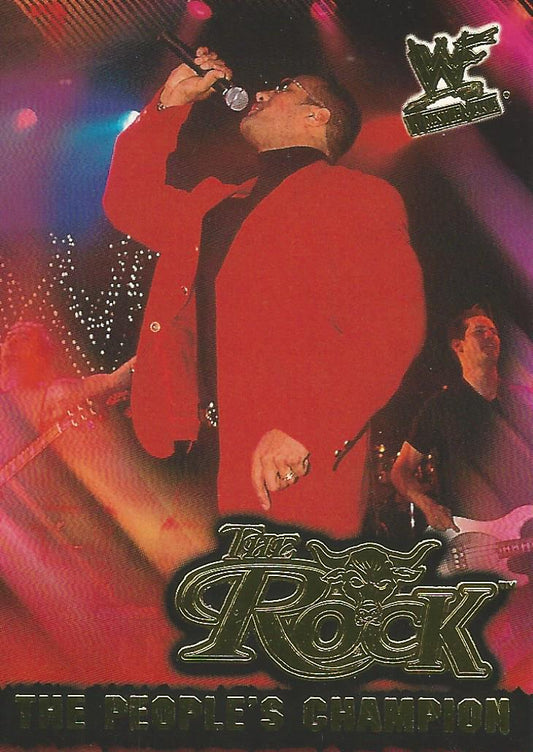 WWF Fleer Wrestlemania 2001 The Rock 2 of 15 PC trading card PW Catalog