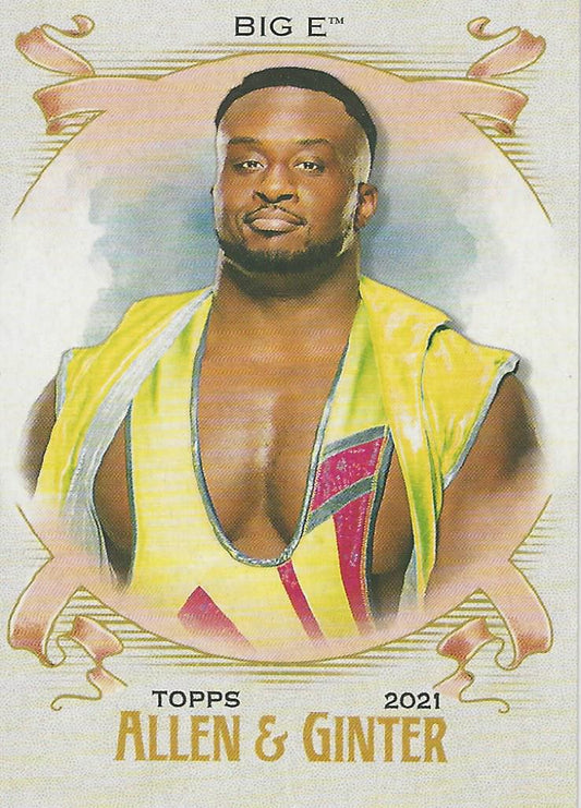 WWE Topps Heritage 2021 Big E AG-6 trading card PW Catalog