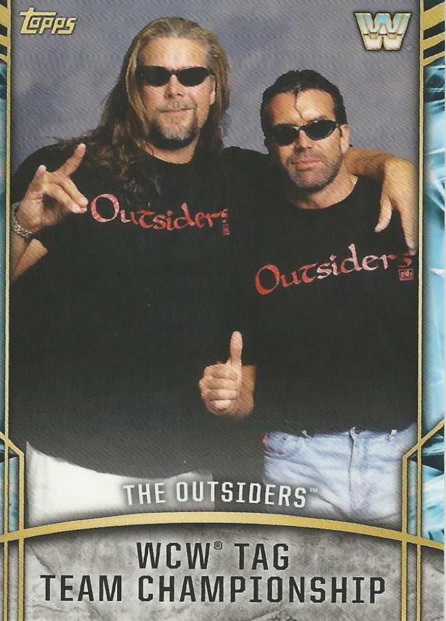 WWE Topps Legends 2017 Hall and Nash RC-6 trading card PW Catalog