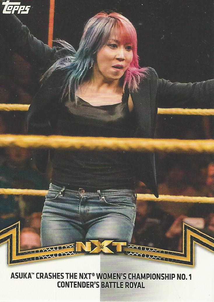 WWE Topps Women Division 2018 Asuka NXT-6 trading card PW Catalog