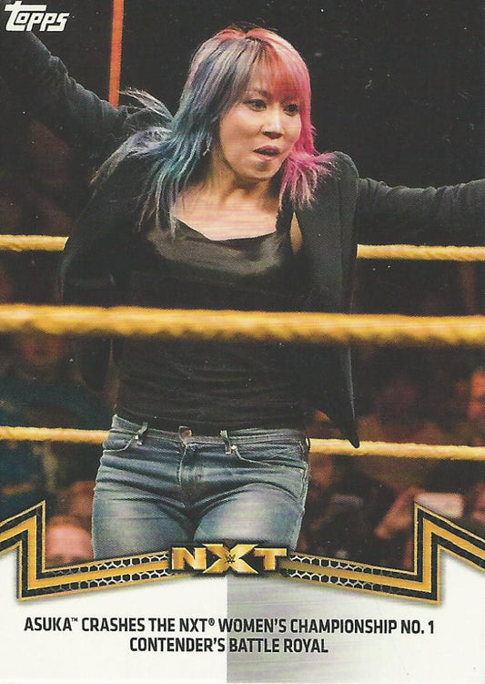 WWE Topps Women Division 2018 Asuka NXT-6 trading card PW Catalog