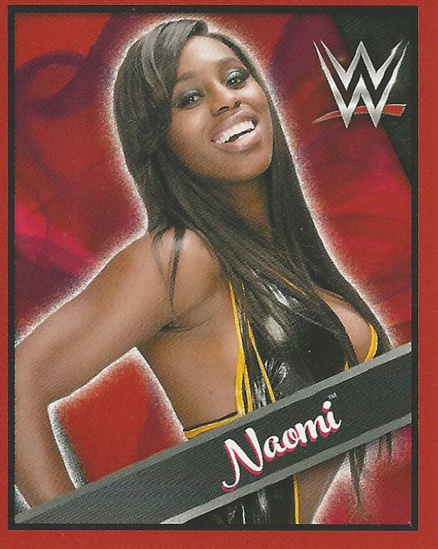 WWE Topps Then Now Forever 2016 Stickers Naomi #106
