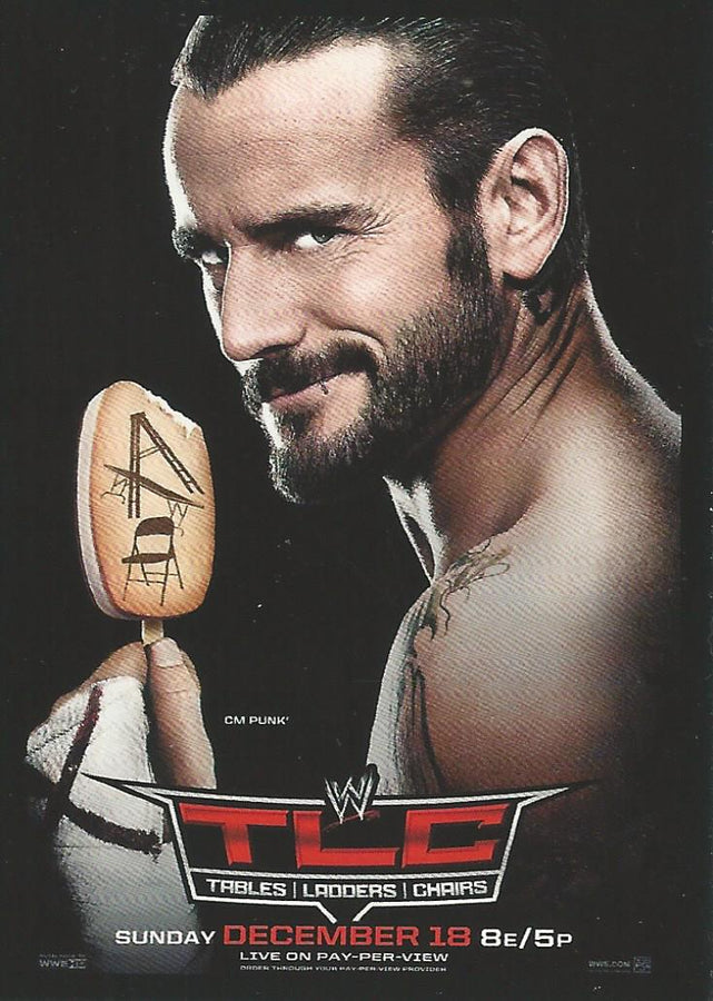 WWE Topps 2012 PPV 7 of 10 CM Punk trading card PW Catalog