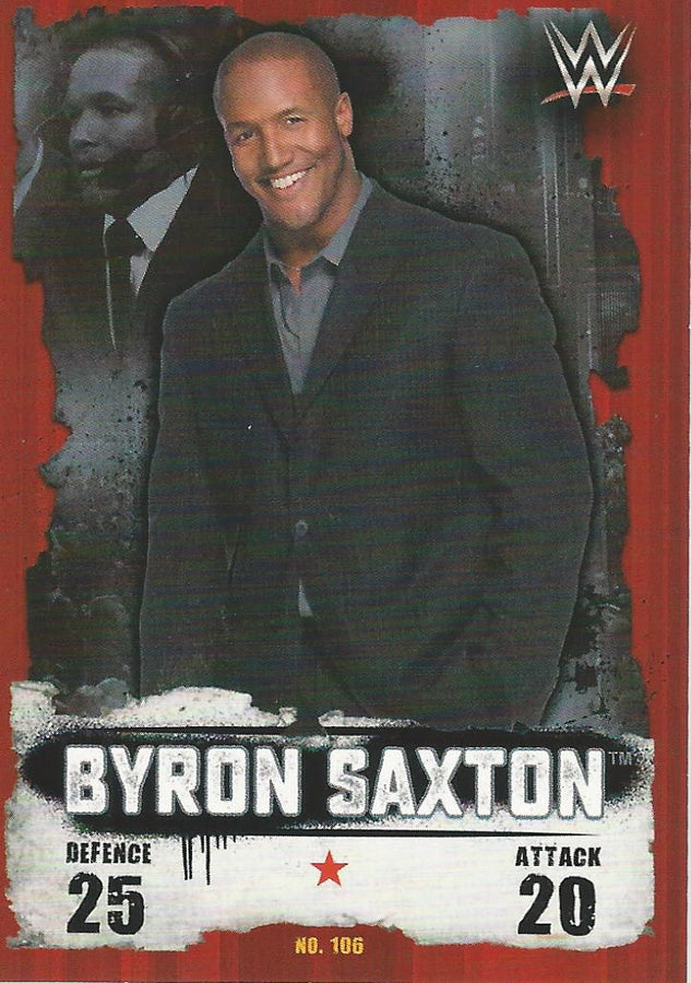 WWE Topps Slam Attax Takeover 2016 Byron Saxton #106