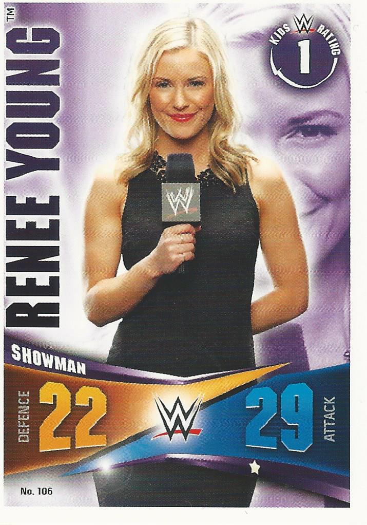 WWE Topps Slam Attax Rivals 2014 Renee Young #106