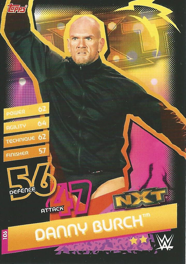 WWE Topps Slam Attax Reloaded 2020 Danny Burch #106 NXT