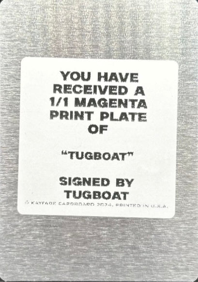 Tugboat trading card PW Catalog