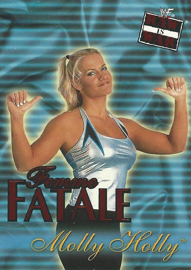 WWF Fleer Raw 2001 Molly Holly Femme Fatale 7 of 20 trading card PW Catalog
