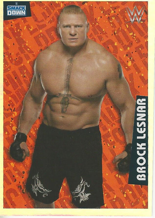 WWE Panini 2022 Sticker Collection Brock Lesnar #107