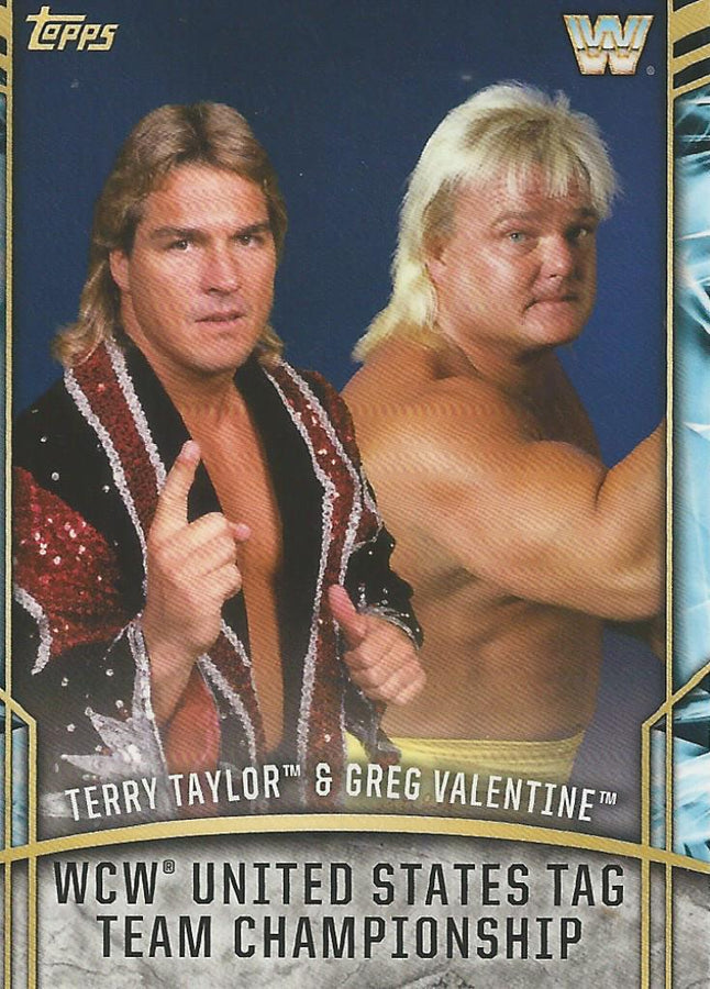 WWE Topps Legends 2017 Terry Taylor and Greg Valentine RC-7 trading card PW Catalog