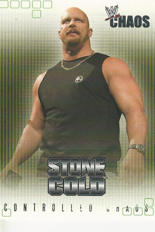 WWE Fleer Chaos 2004 Stone Cold Steve Austin CC 9 of 15 trading card PW Catalog
