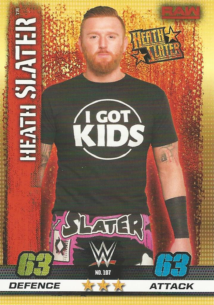 WWE Topps Slam Attax 10th Edition 2017 Heath Slater #107