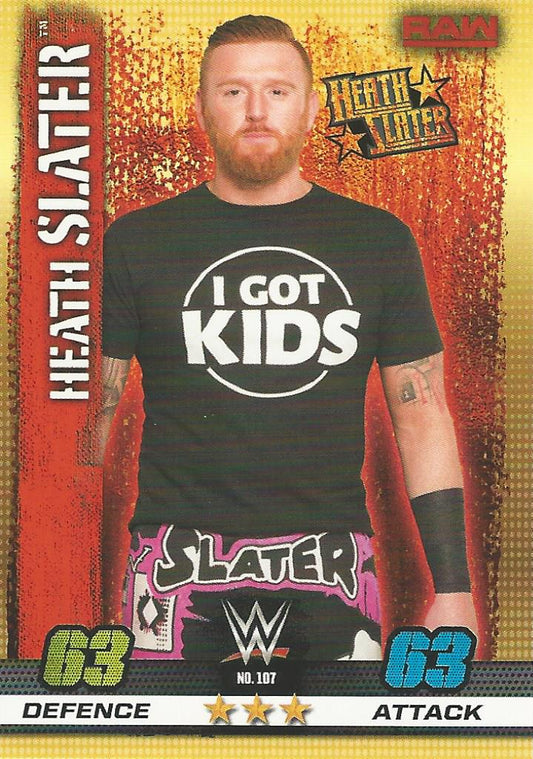 WWE Topps Slam Attax 10th Edition 2017 Heath Slater #107