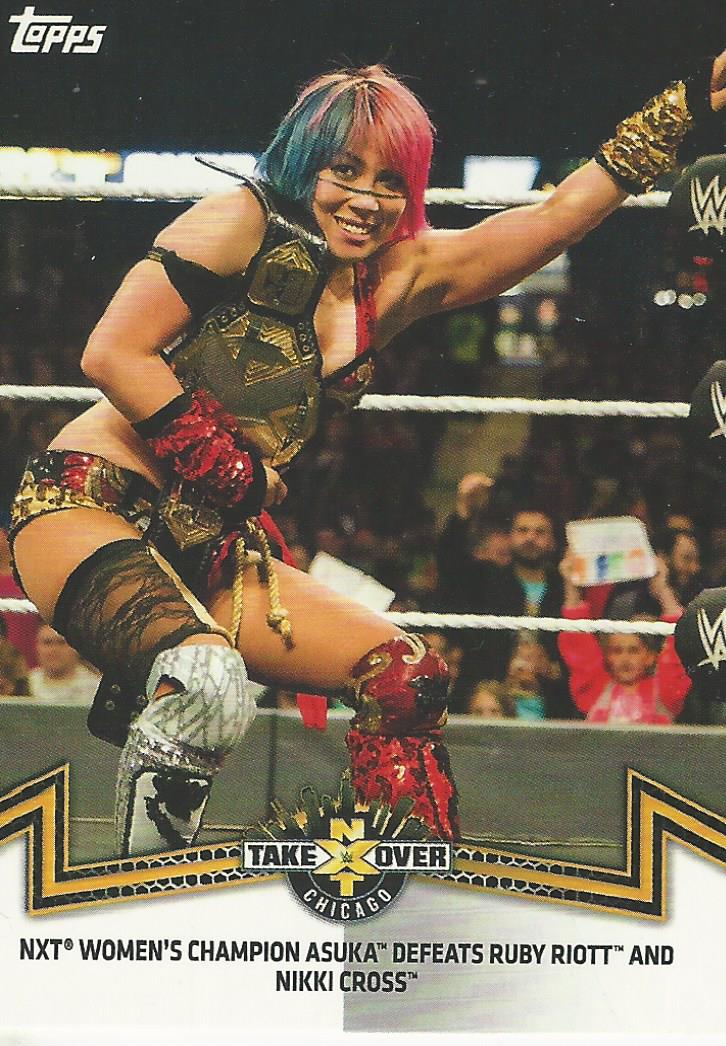 WWE Topps Women Division 2018 Asuka NXT-7 trading card PW Catalog