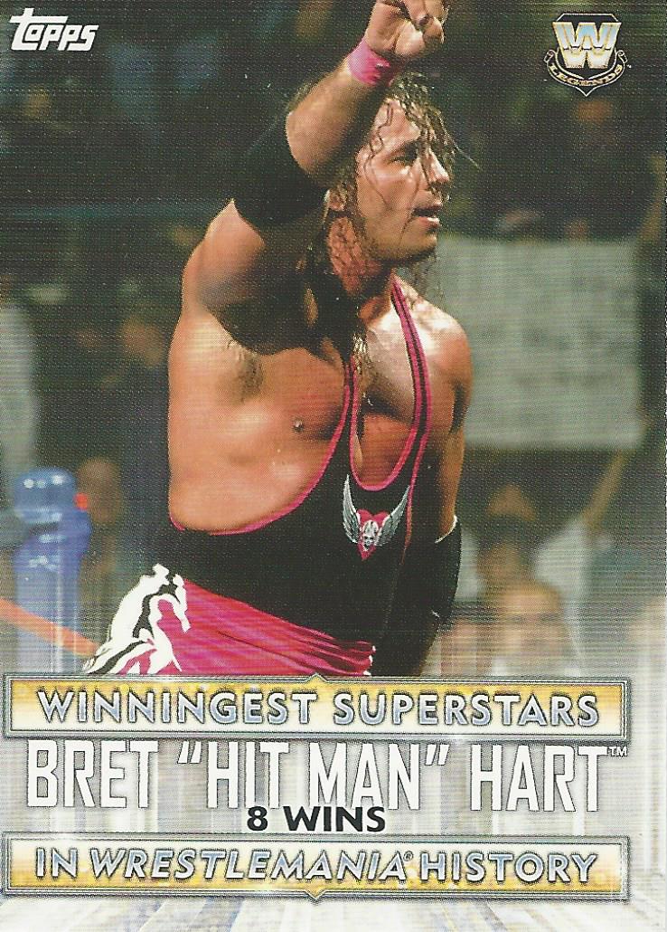 WWE Topps Road to Wrestlemania 2020 Bret Hart WS-7 trading card PW Catalog
