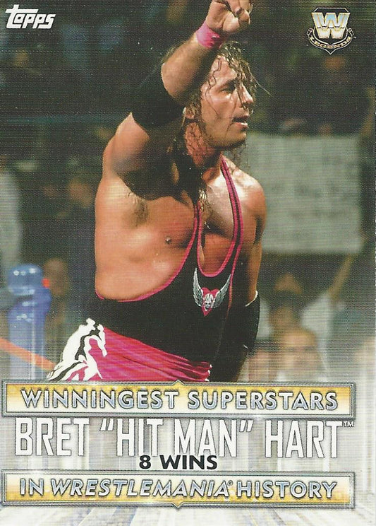 WWE Topps Road to Wrestlemania 2020 Bret Hart WS-7 trading card PW Catalog