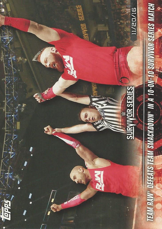 WWE Topps Road to Wrestlemania 2018 Sheamus and Cesaro #7