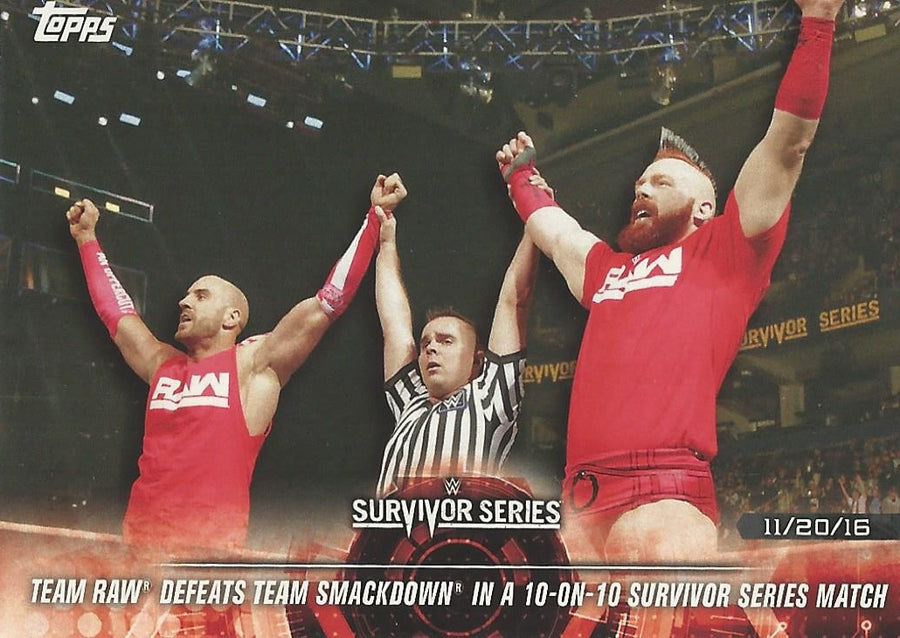 WWE Topps Road to WrestleMania 2018 Sheamus and Cesaro #7