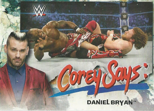 WWE Topps SmackDown 2019 Daniel Bryan CG-7