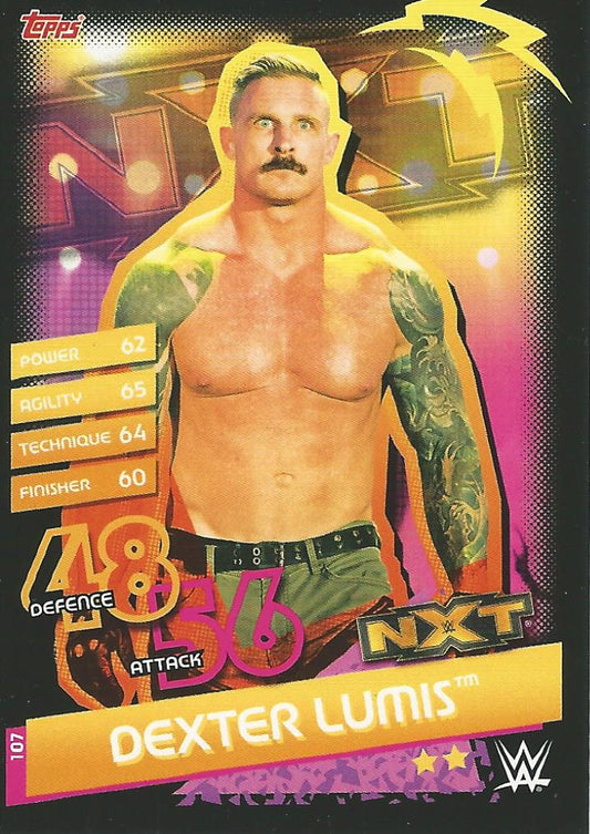 WWE Topps Slam Attax Reloaded 2020 Dexter Lumis #107 NXT