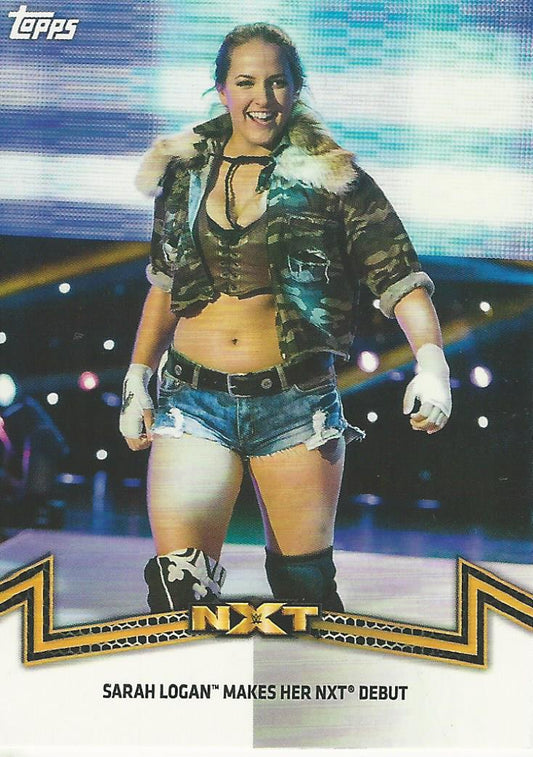 WWE Topps Women Division 2018 Sarah Logan NXT-8 trading card PW Catalog