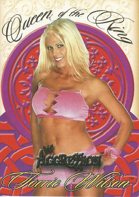 WWE Fleer Aggression 2003 Torrie Wilson Queen of the Ring 10 of 10 trading card PW Catalog