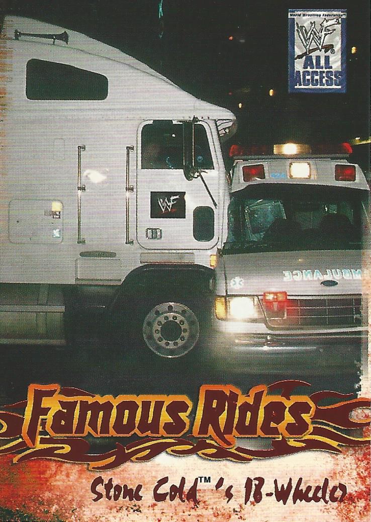 WWF Fleer All Access 2002 Famous Rides FR 10 of 12 trading card PW Catalog