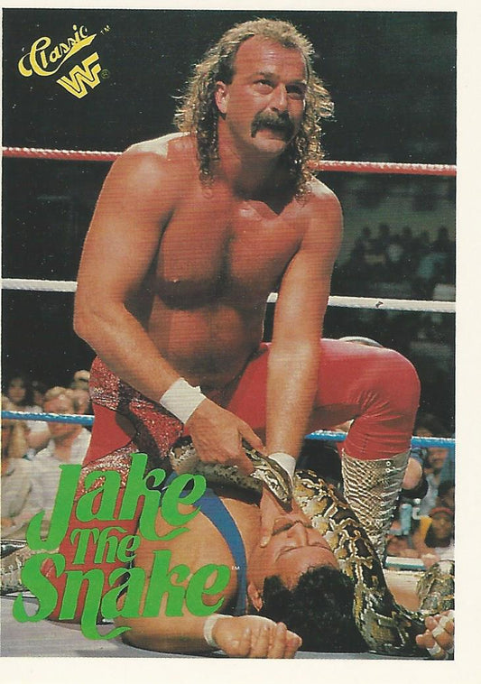 WWF Classic Trading Cards 1990 Jake the Snake Roberts No.108 trading card PW Catalog