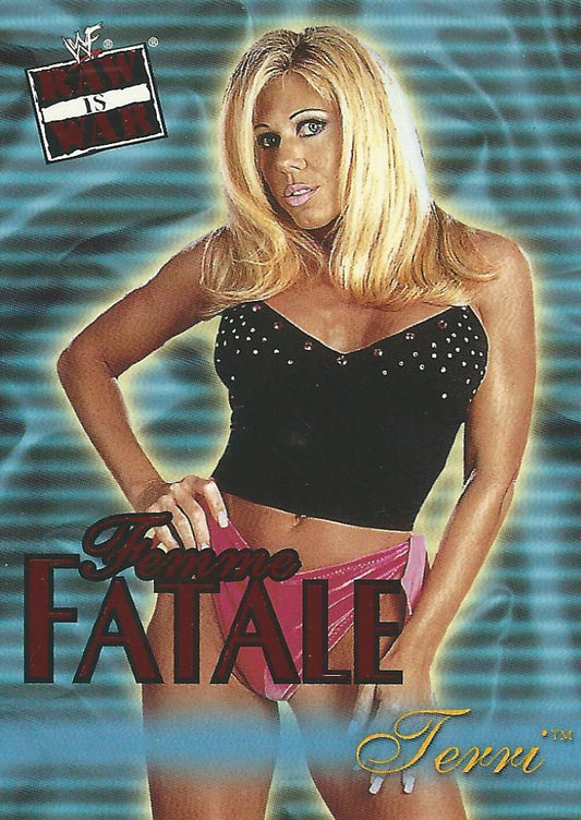 WWF Fleer Raw 2001 Terri Runnels Femme Fatale 8 of 20 trading card PW Catalog