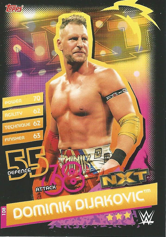 WWE Topps Slam Attax Reloaded 2020 Dominik Dijakovic #108 NXT