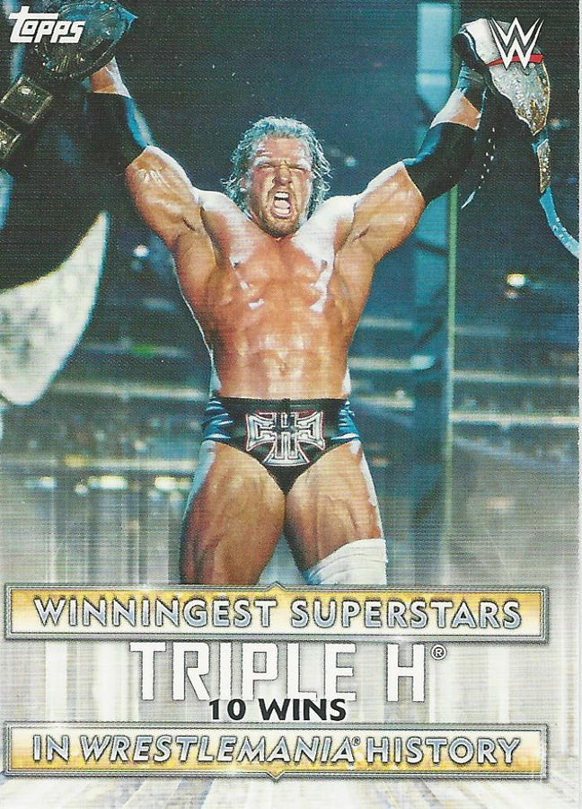 WWE Topps Road to Wrestlemania 2020 Triple H WS-8 trading card PW Catalog