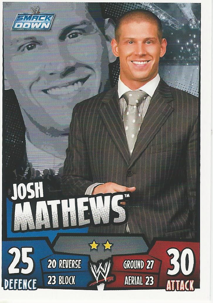 WWE Topps Slam Attax Rumble 2011 Josh Matthews #108