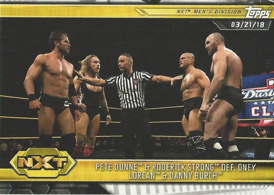 WWE Topps NXT 2019 Pete Dunne and Roderick Strong #8