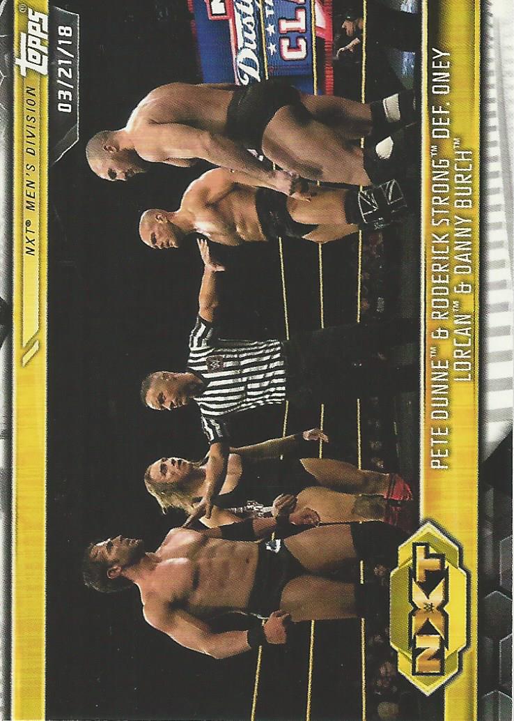 WWE Topps NXT 2019 Pete Dunne and Roderick Strong #8