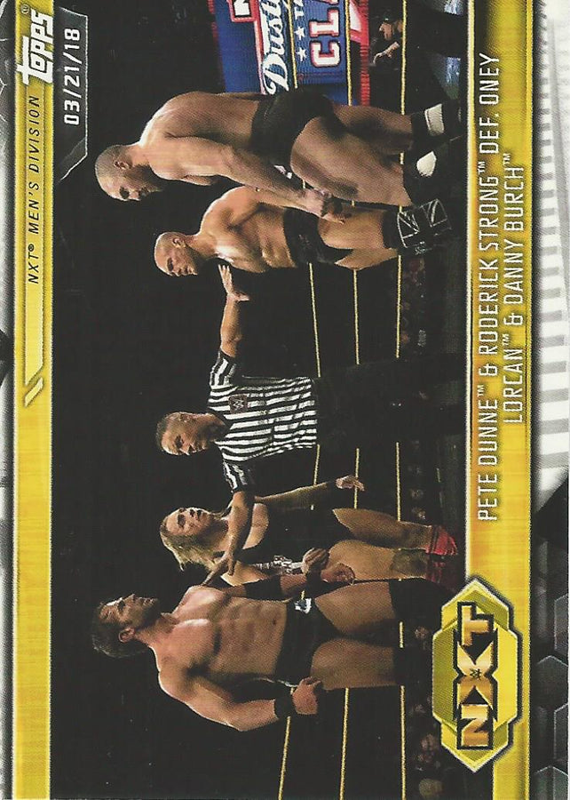 WWE Topps NXT 2019 Pete Dunne and Roderick Strong #8