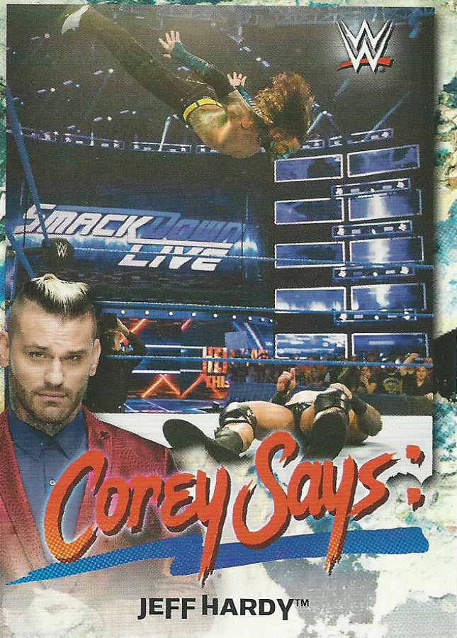WWE Topps Smackdown 2019 Jeff Hardy CG-8 trading card PW Catalog