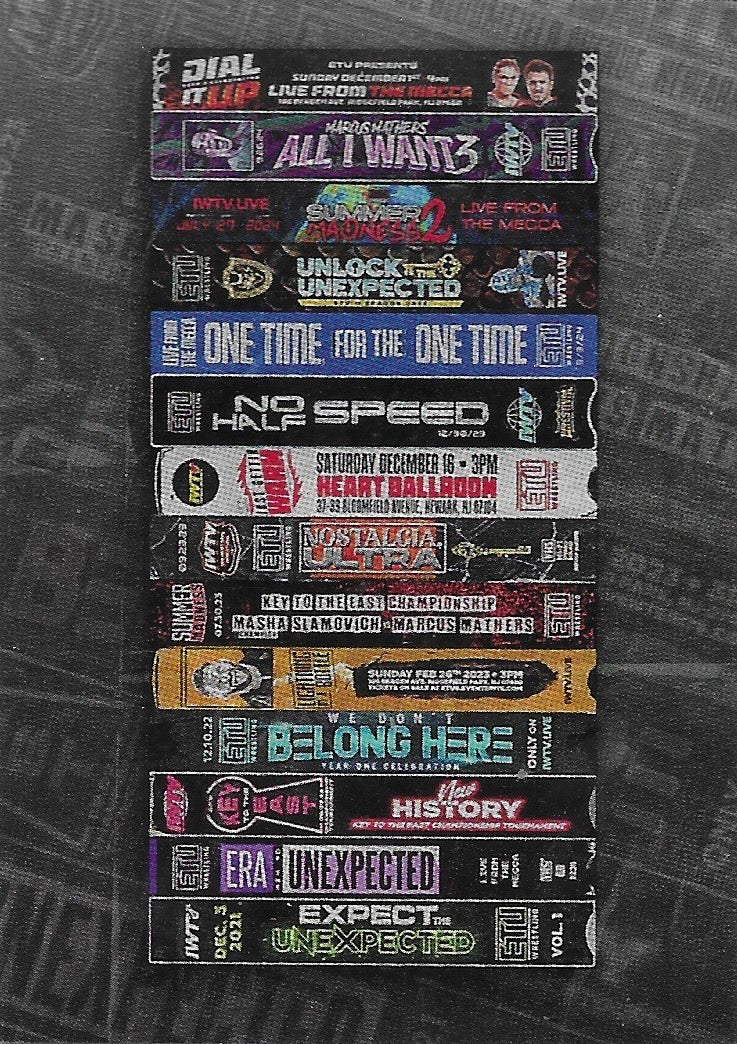 ETU Wrestling 3 Year Timeline