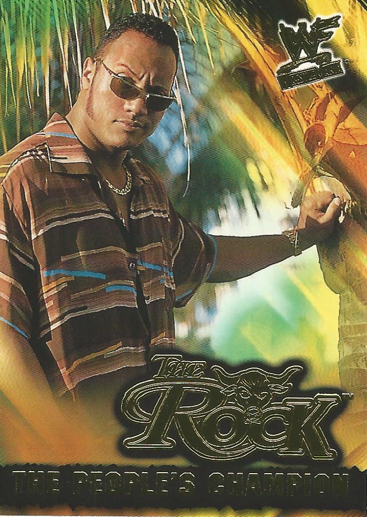 WWF Fleer Wrestlemania 2001 The Rock 5 of 15 PC trading card PW Catalog