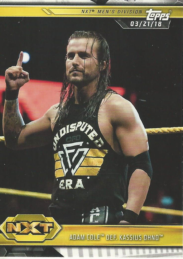 WWE Topps NXT 2019 Adam Cole #9