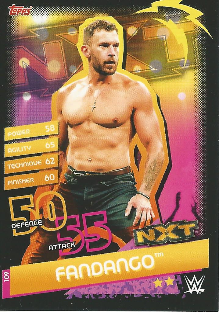 WWE Topps Slam Attax Reloaded 2020 Fandango #109 NXT