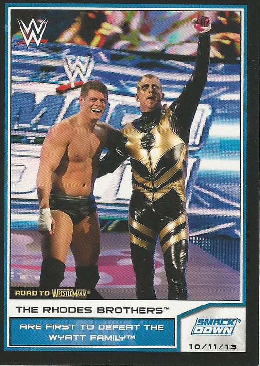WWE Topps Road to Wrestlemania 2014 Cody Rhodes and Goldust #49