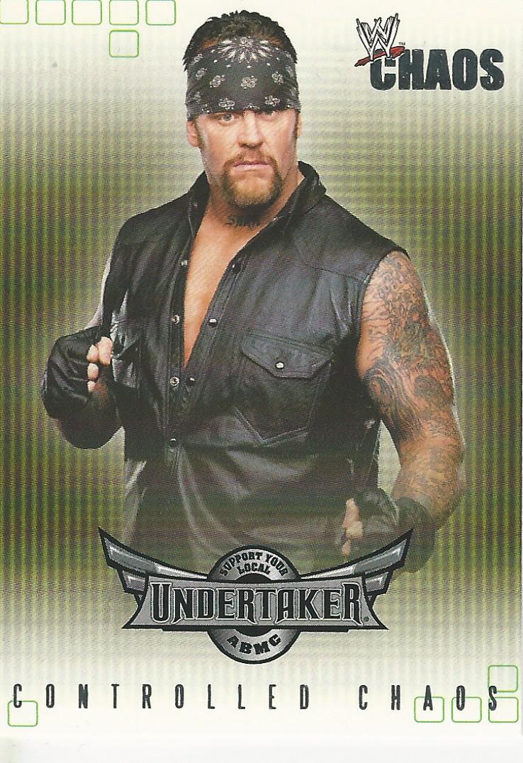 WWE Fleer Chaos 2004 Undertaker CC 11 of 15 trading card PW Catalog
