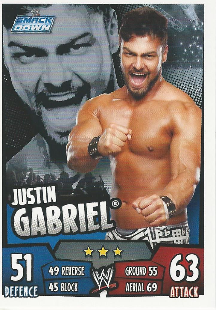 WWE Topps Slam Attax Rumble 2011 Justin Gabriel #109